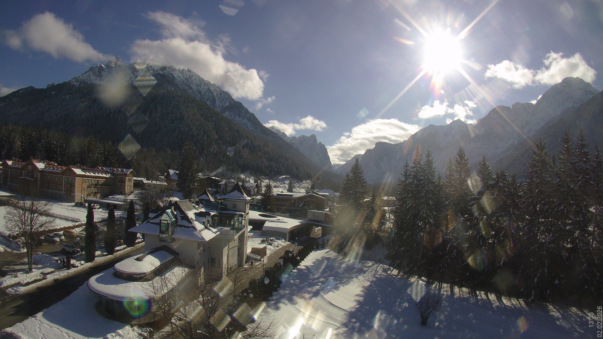 Archived image Webcam Apparthotel Germania - Höhlenstein Valley