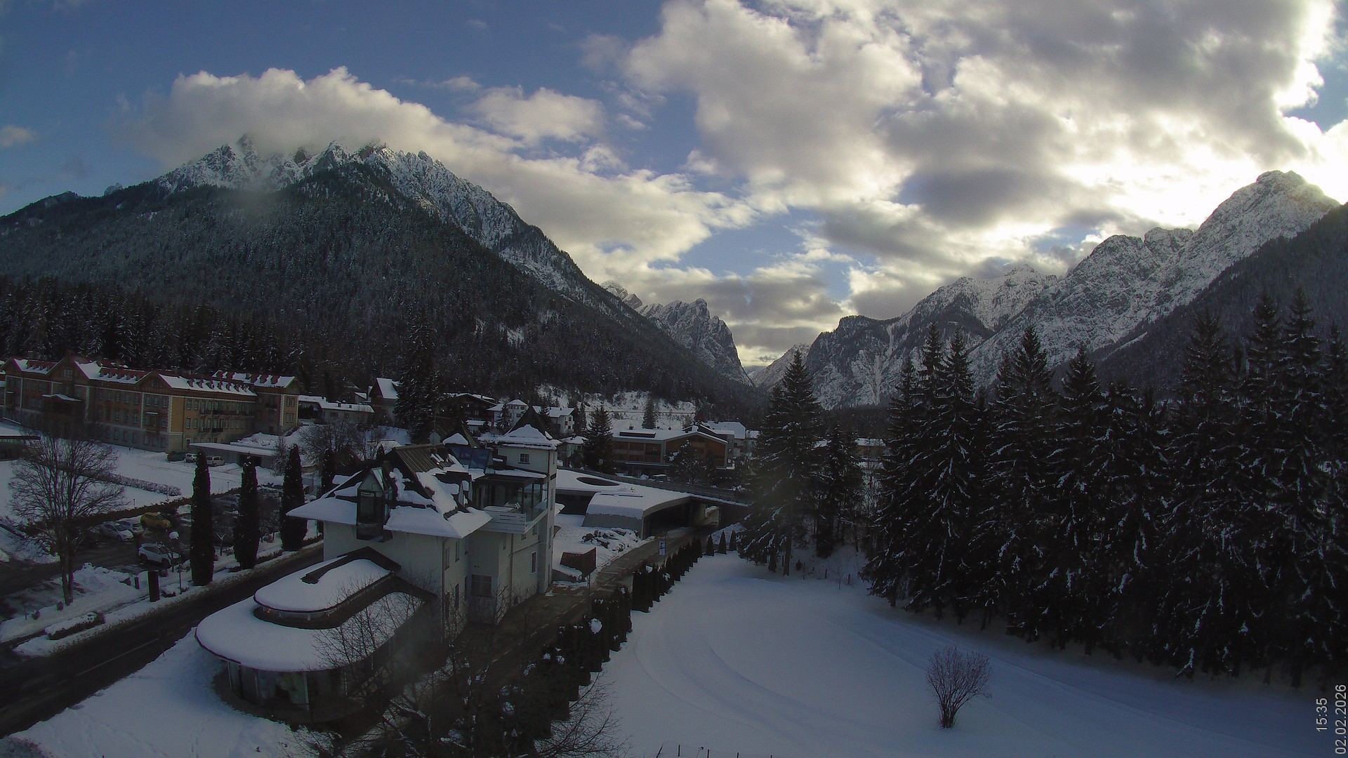 Archived image Webcam Apparthotel Germania - Höhlenstein Valley