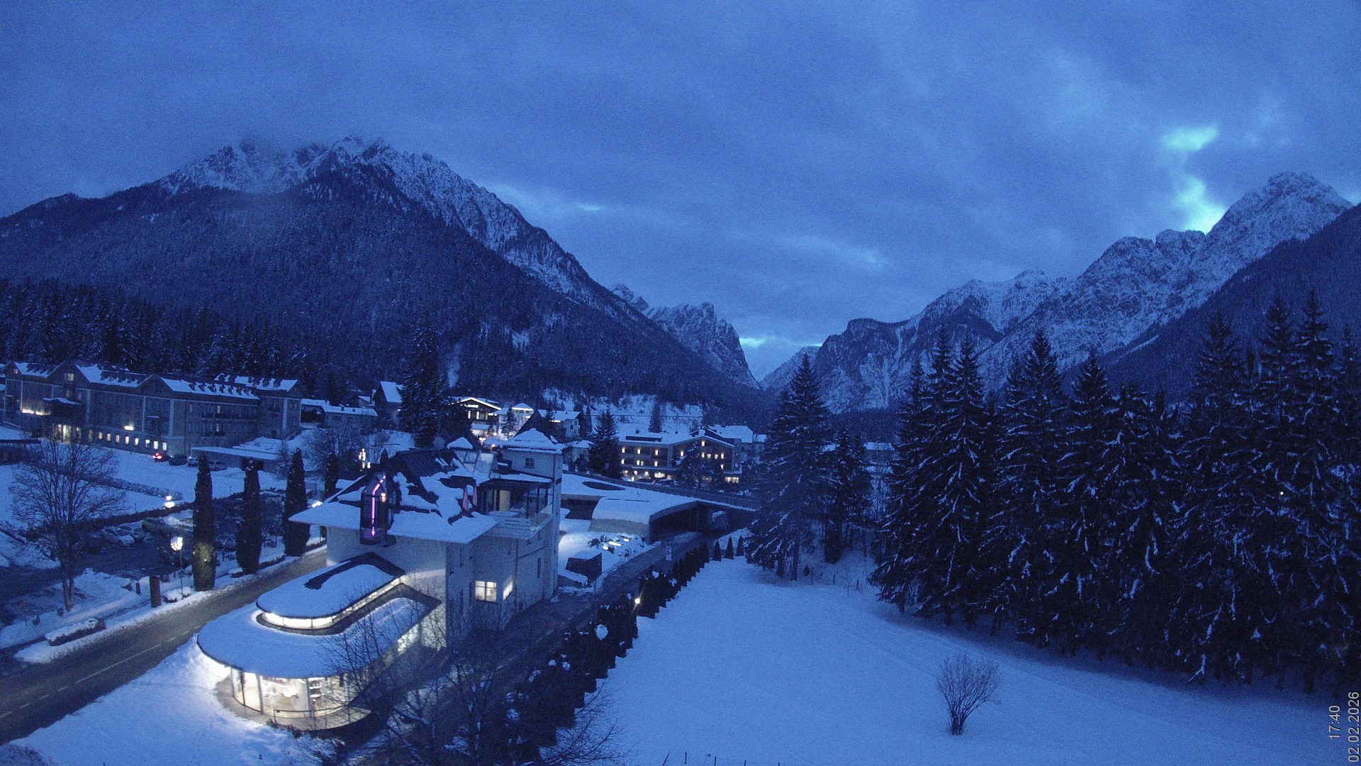 Archived image Webcam Apparthotel Germania - Höhlenstein Valley