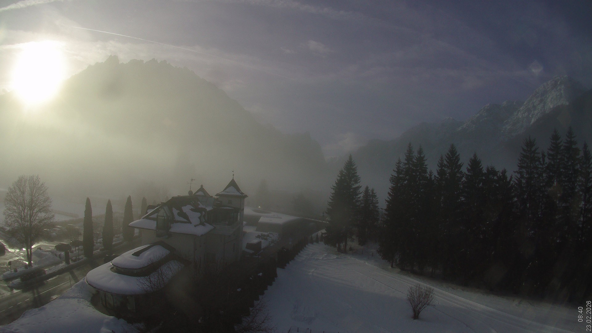 Archiv Foto Webcam Apparthotel Germania – Blick auf das Höhlensteintal