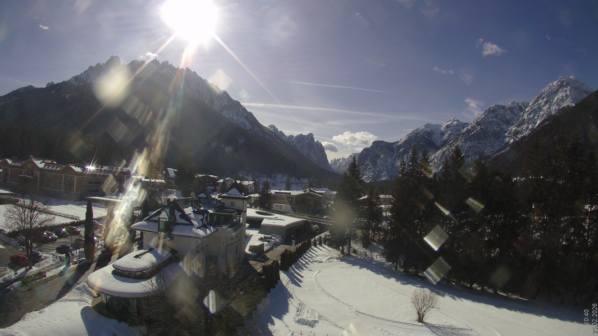 Archiv Foto Webcam Apparthotel Germania – Blick auf das Höhlensteintal
