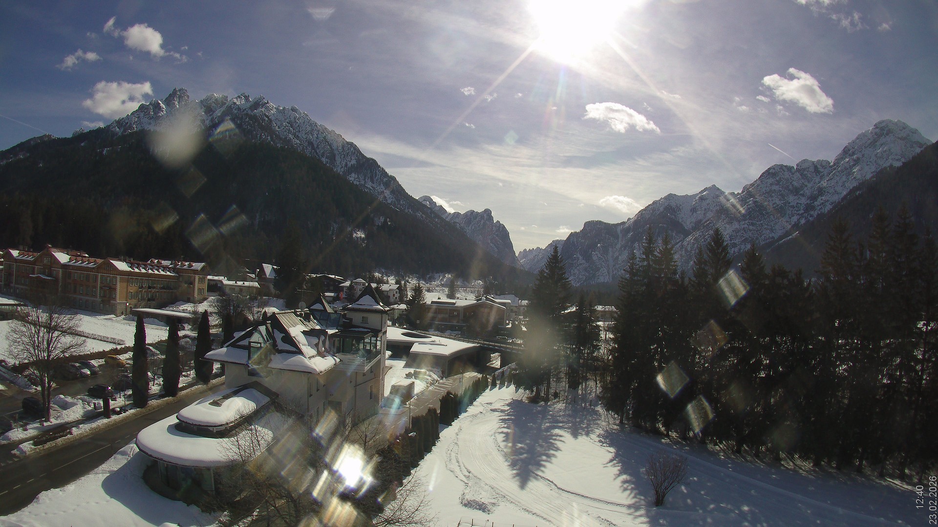 Archiv Foto Webcam Apparthotel Germania – Blick auf das Höhlensteintal