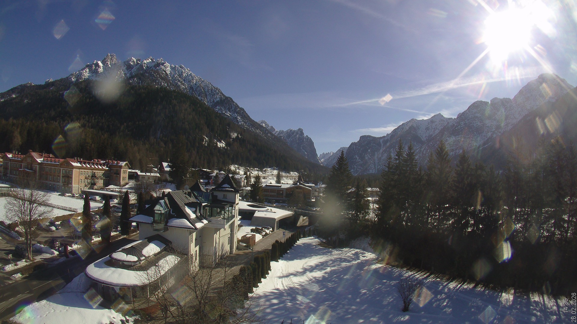 Archiv Foto Webcam Apparthotel Germania – Blick auf das Höhlensteintal