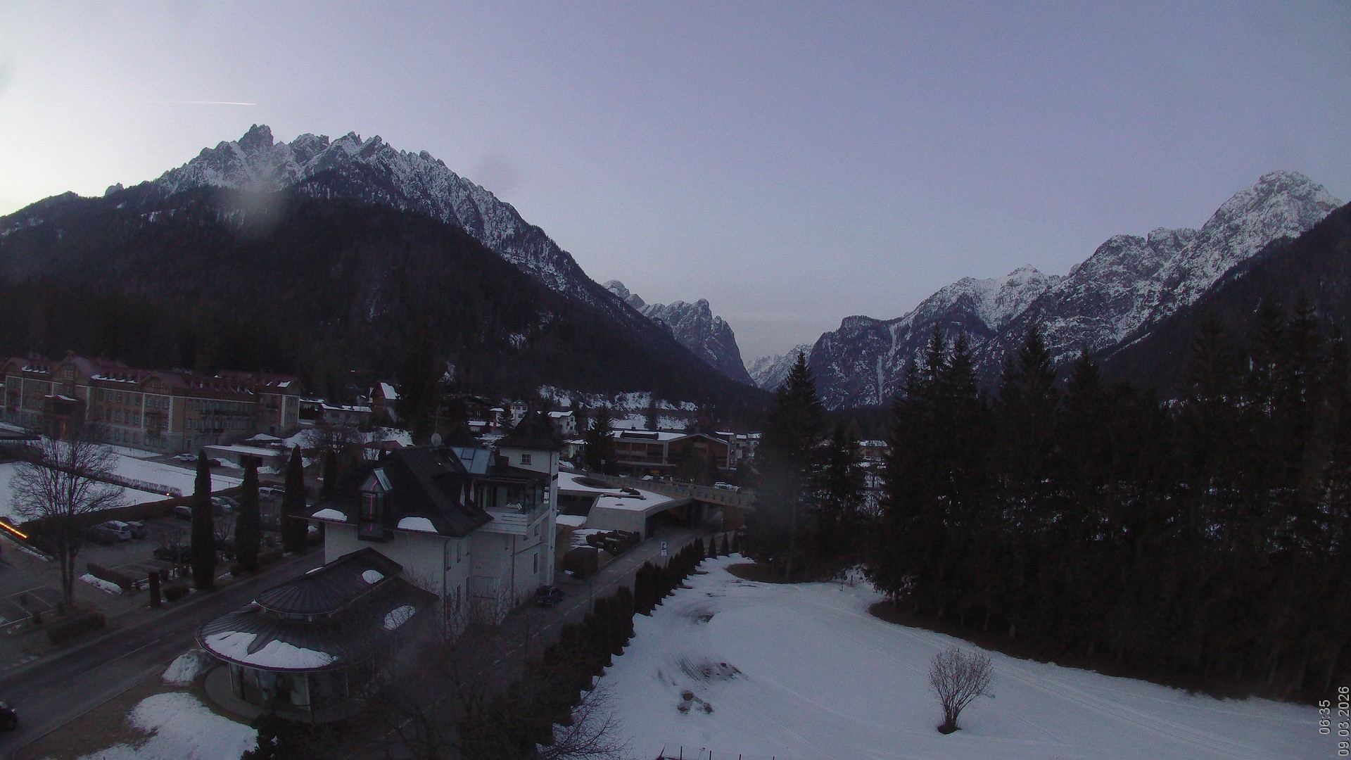 Archived image Webcam Apparthotel Germania - Höhlenstein Valley