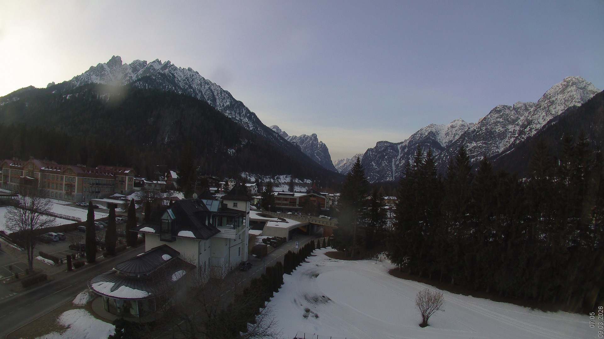 Archived image Webcam Apparthotel Germania - Höhlenstein Valley