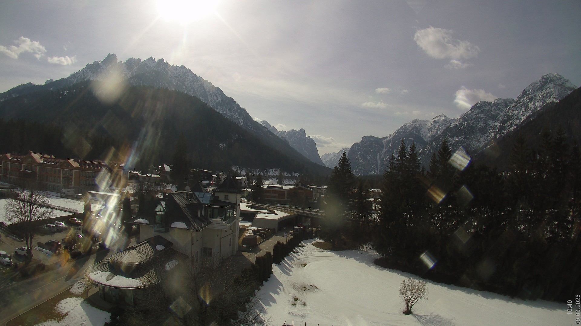 Archived image Webcam Apparthotel Germania - Höhlenstein Valley