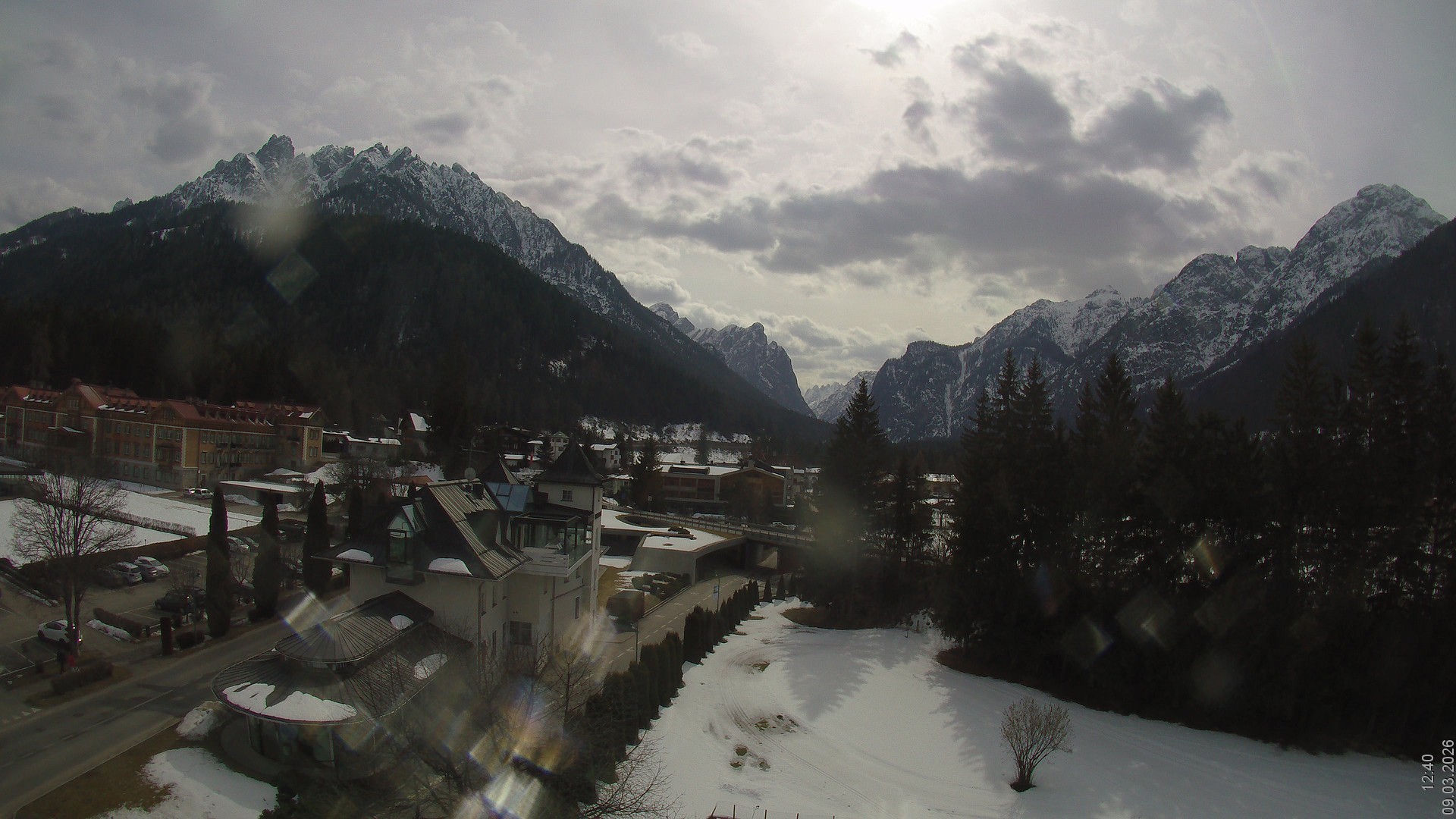 Archived image Webcam Apparthotel Germania - Höhlenstein Valley