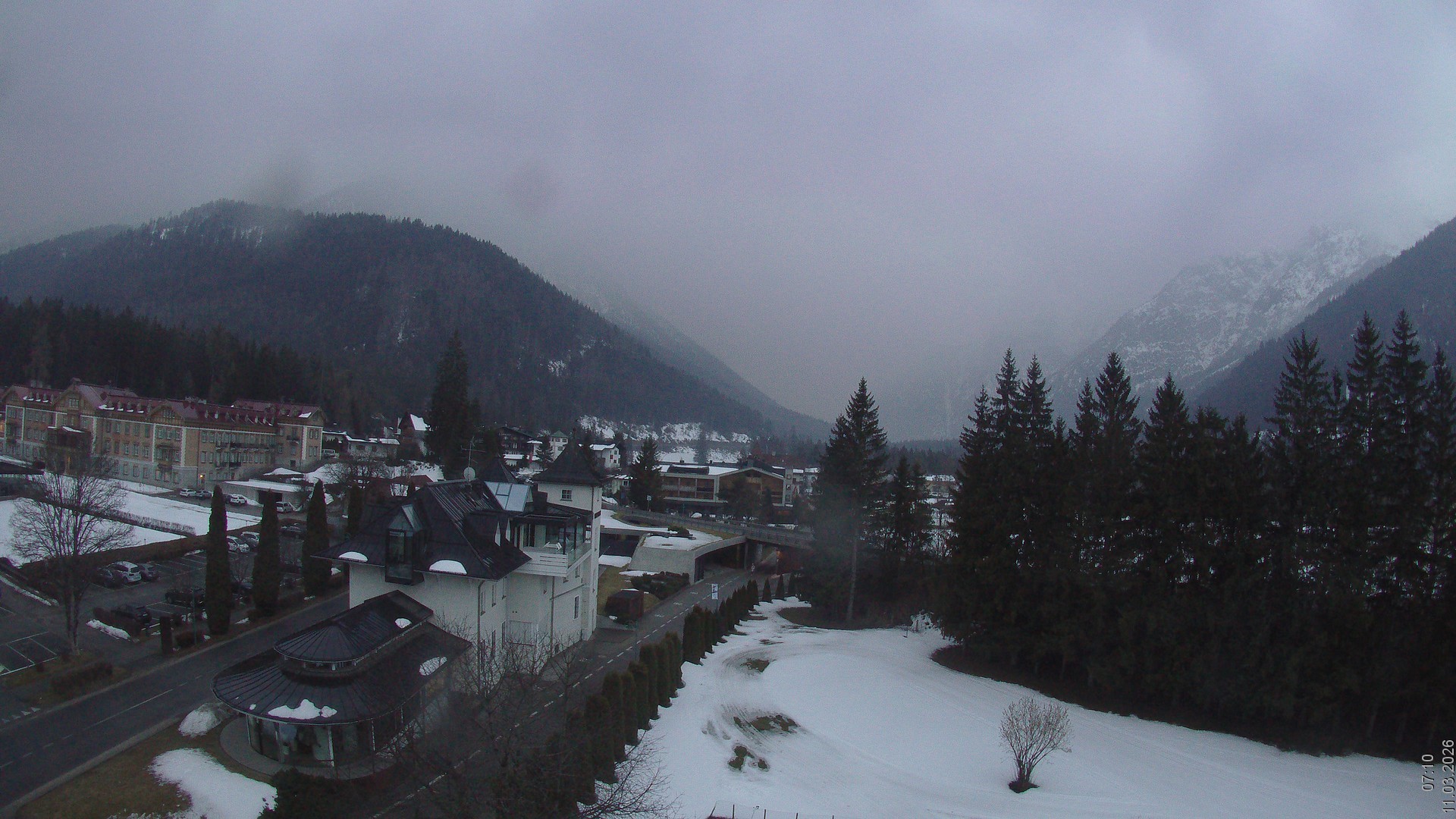 Archived image Webcam Apparthotel Germania - Höhlenstein Valley