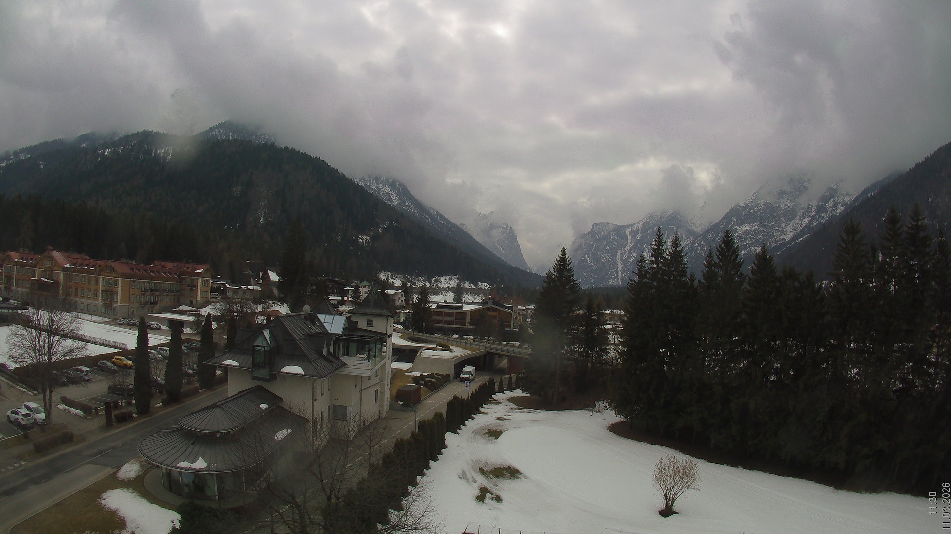Archived image Webcam Apparthotel Germania - Höhlenstein Valley