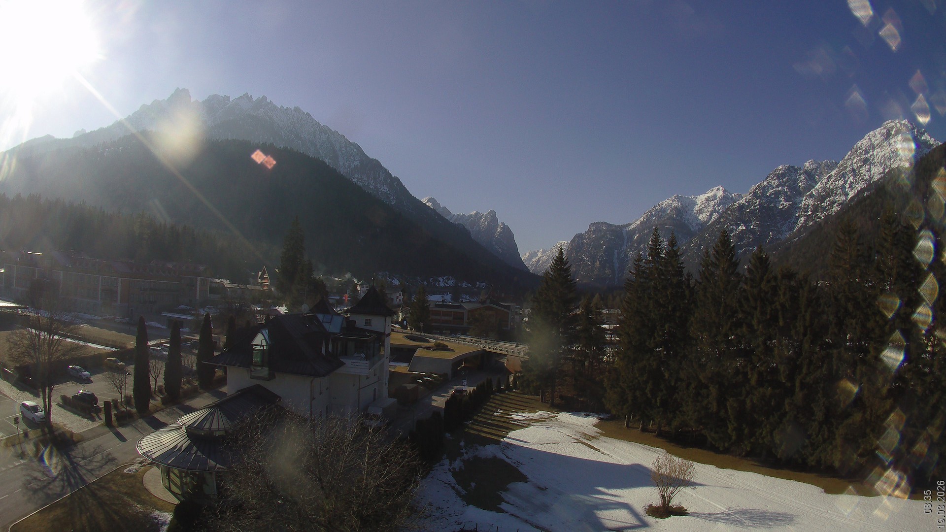 Archiv Foto Webcam Apparthotel Germania – Blick auf das Höhlensteintal