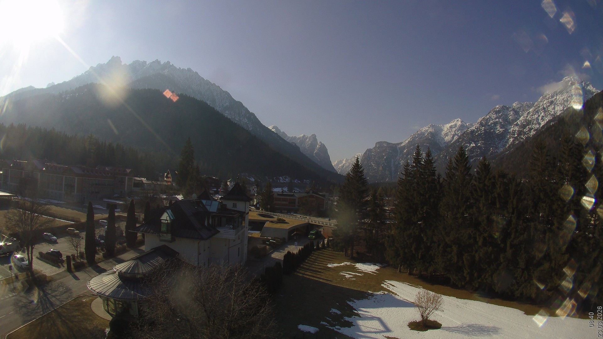 Archived image Webcam Apparthotel Germania - Höhlenstein Valley