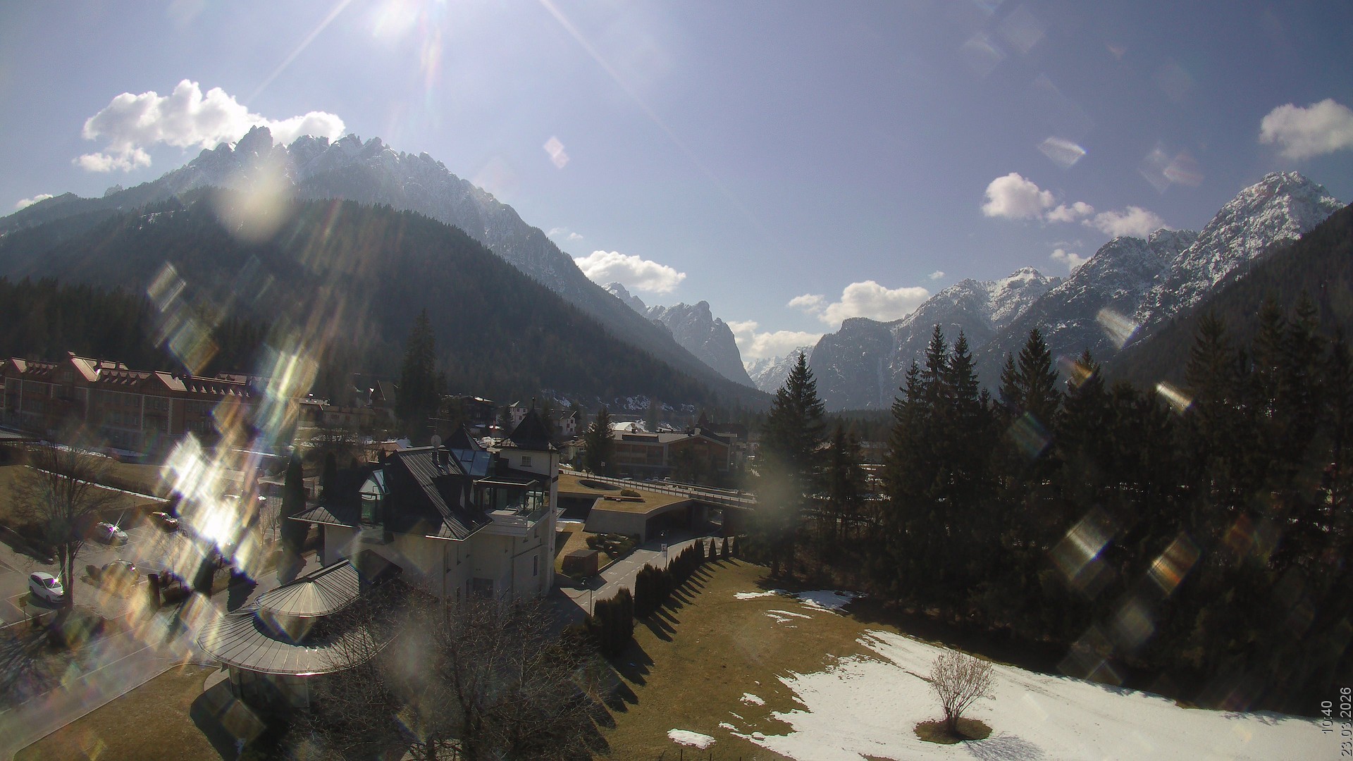 Archived image Webcam Apparthotel Germania - Höhlenstein Valley