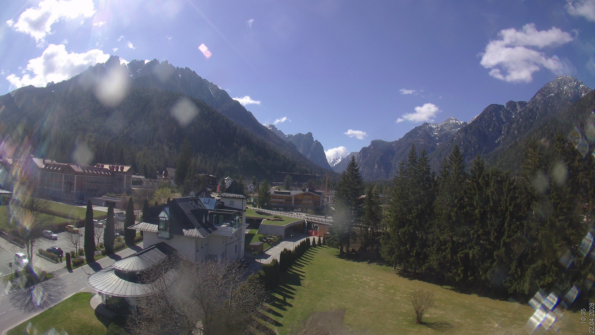 Archived image Webcam Apparthotel Germania - Höhlenstein Valley