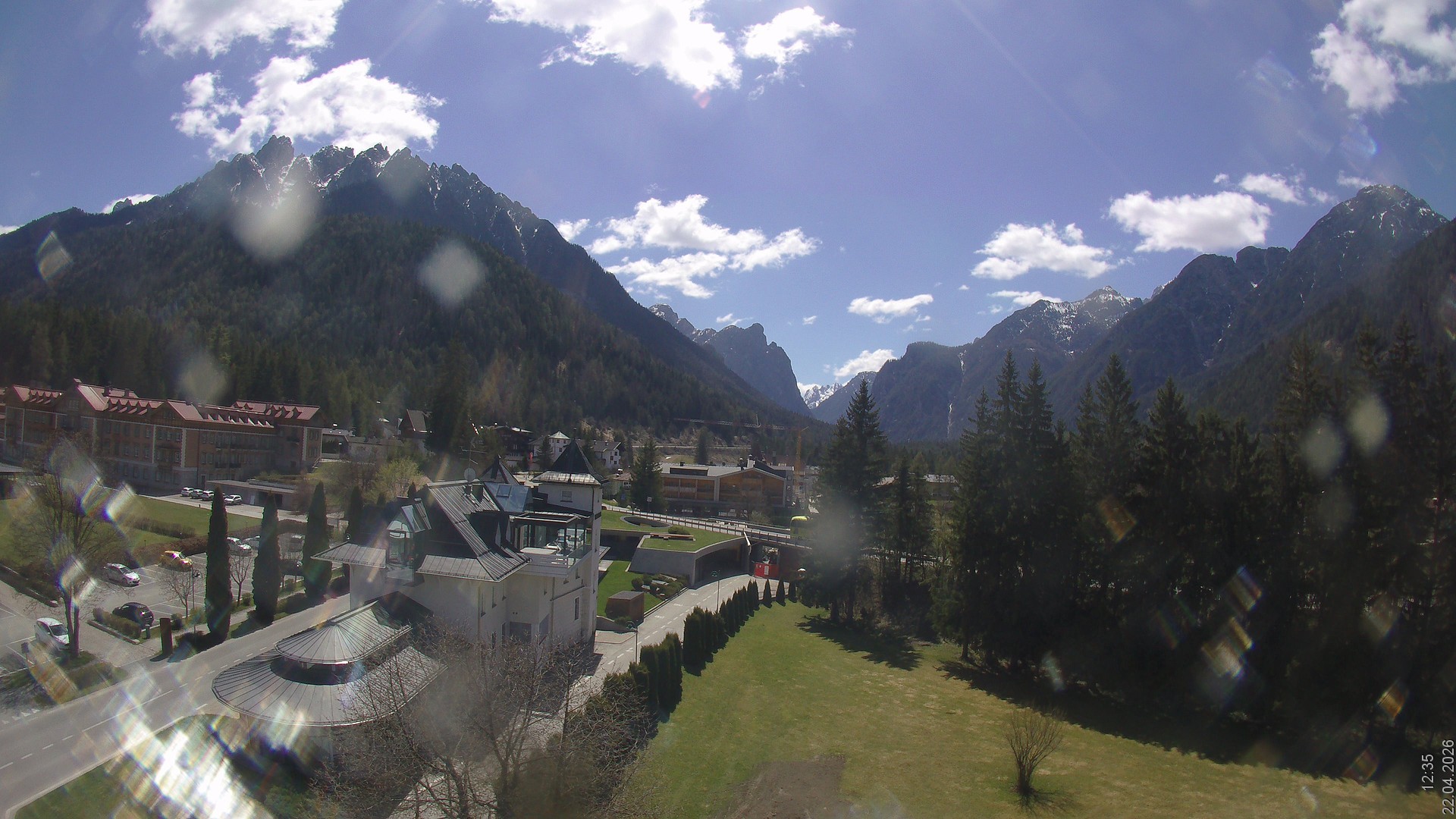 Archived image Webcam Apparthotel Germania - Höhlenstein Valley