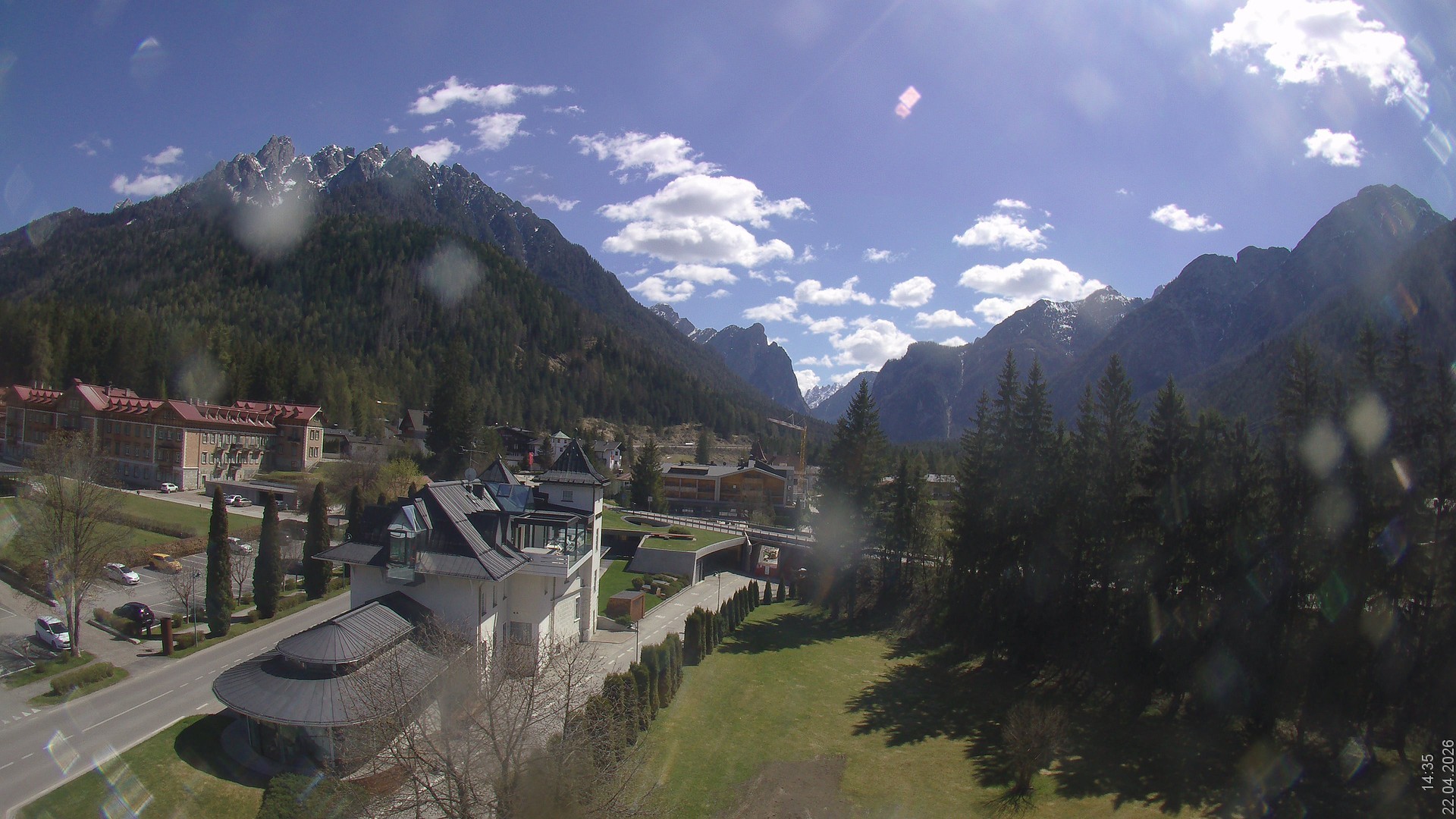 Archived image Webcam Apparthotel Germania - Höhlenstein Valley