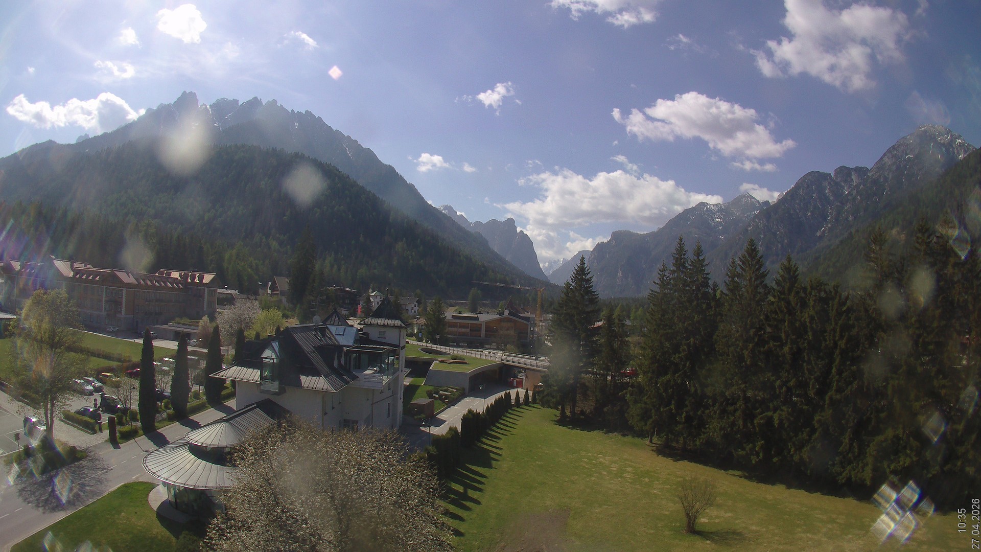 Archived image Webcam Apparthotel Germania - Höhlenstein Valley