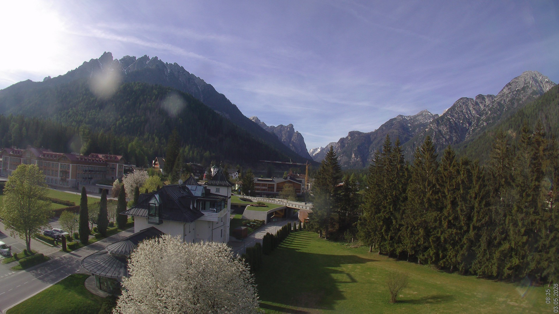 Archiv Foto Webcam Apparthotel Germania – Blick auf das Höhlensteintal