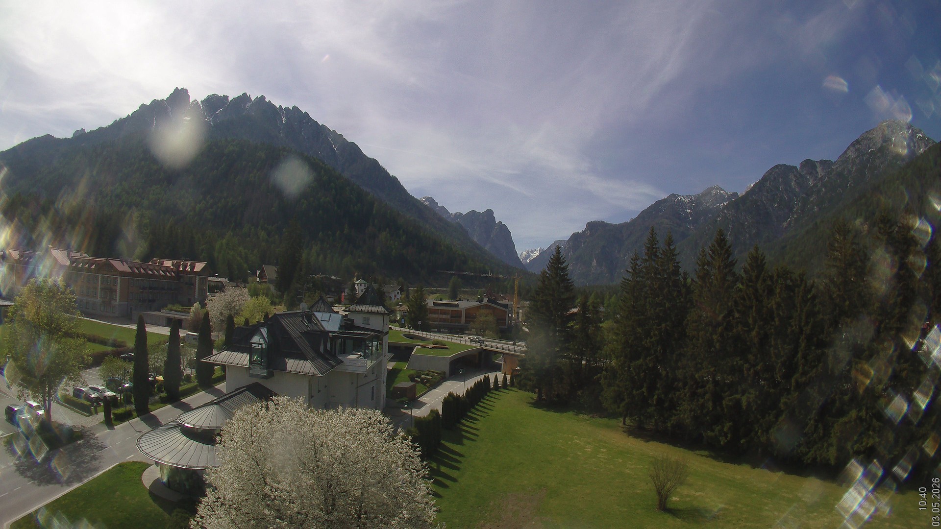 Archiv Foto Webcam Apparthotel Germania – Blick auf das Höhlensteintal