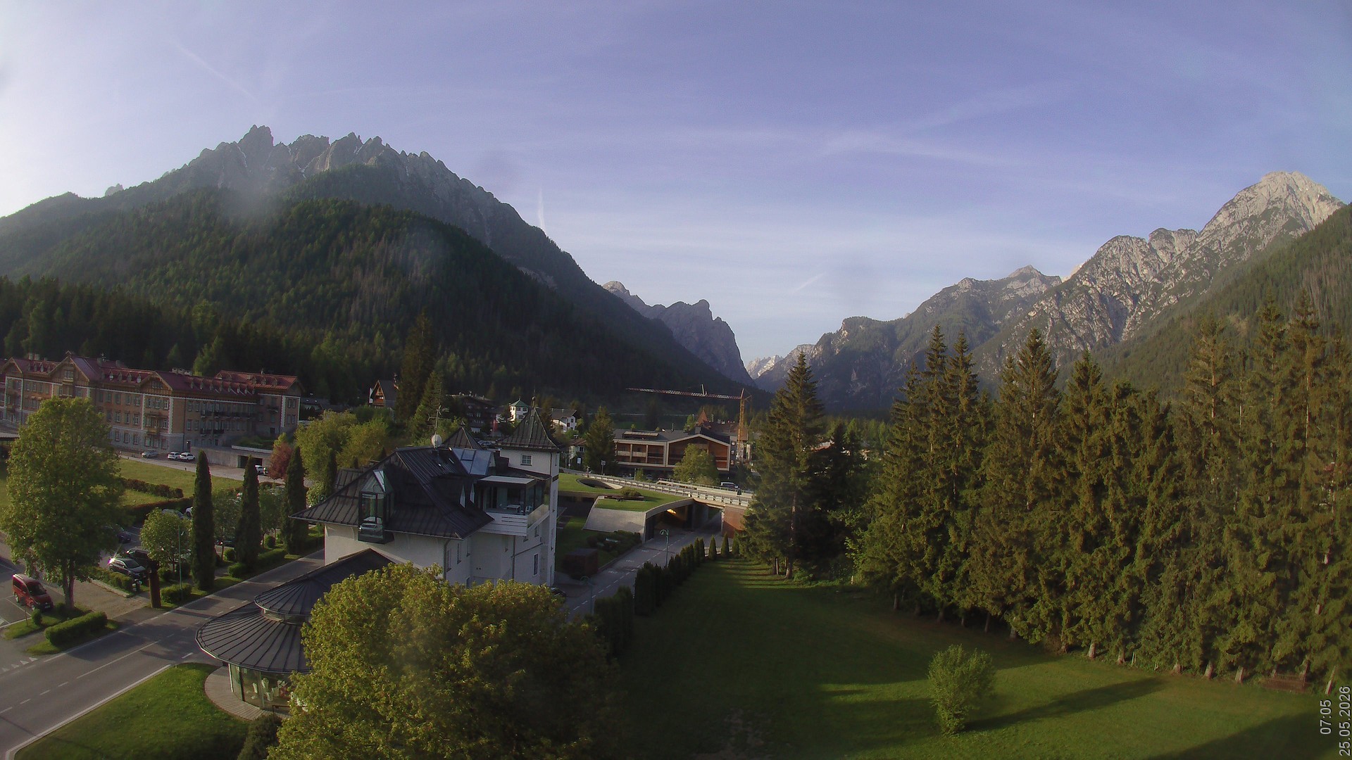 Archived image Webcam Apparthotel Germania - Höhlenstein Valley