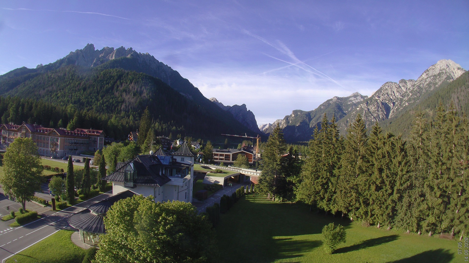 Archived image Webcam Apparthotel Germania - Höhlenstein Valley