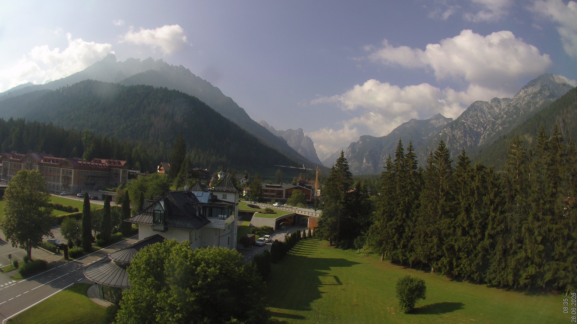 Archived image Webcam Apparthotel Germania - Höhlenstein Valley