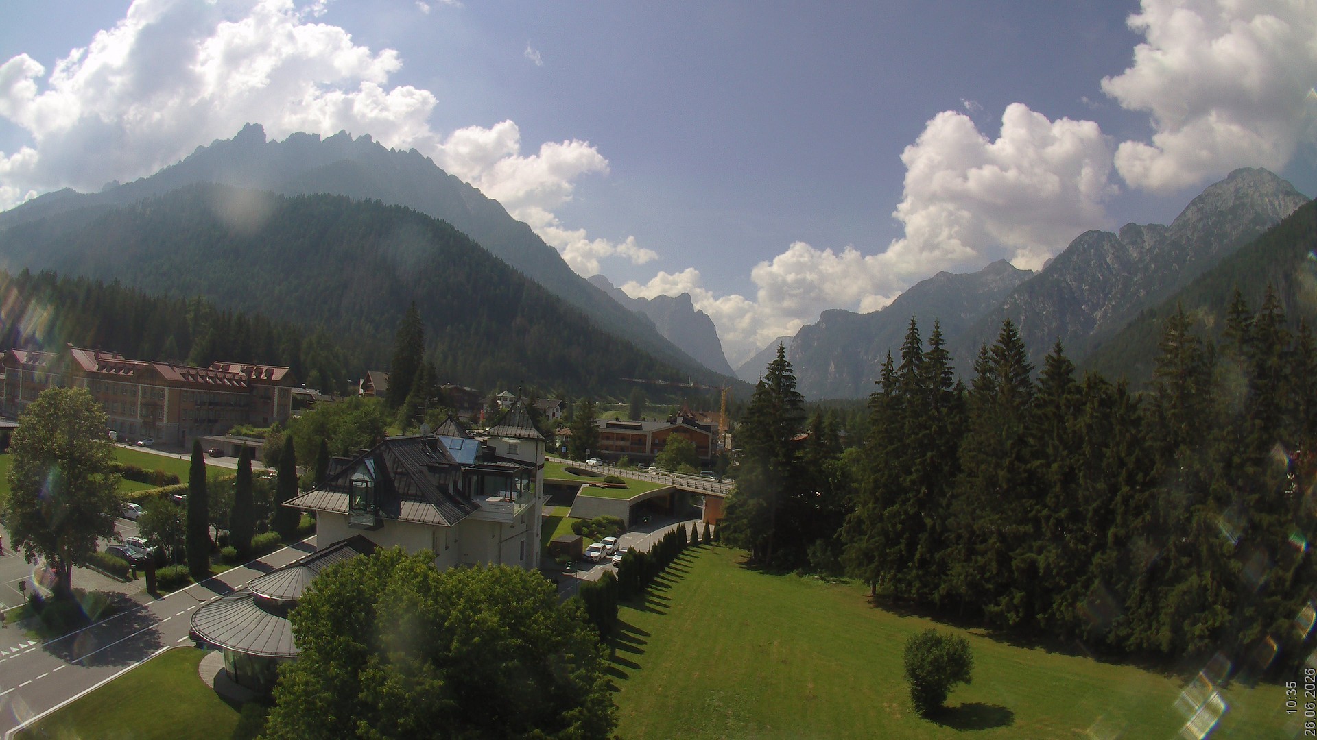 Archived image Webcam Apparthotel Germania - Höhlenstein Valley