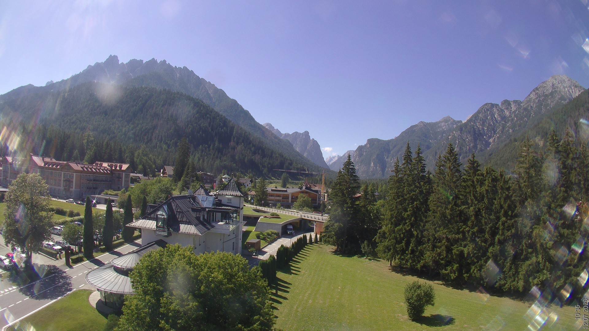 Archived image Webcam Apparthotel Germania - Höhlenstein Valley