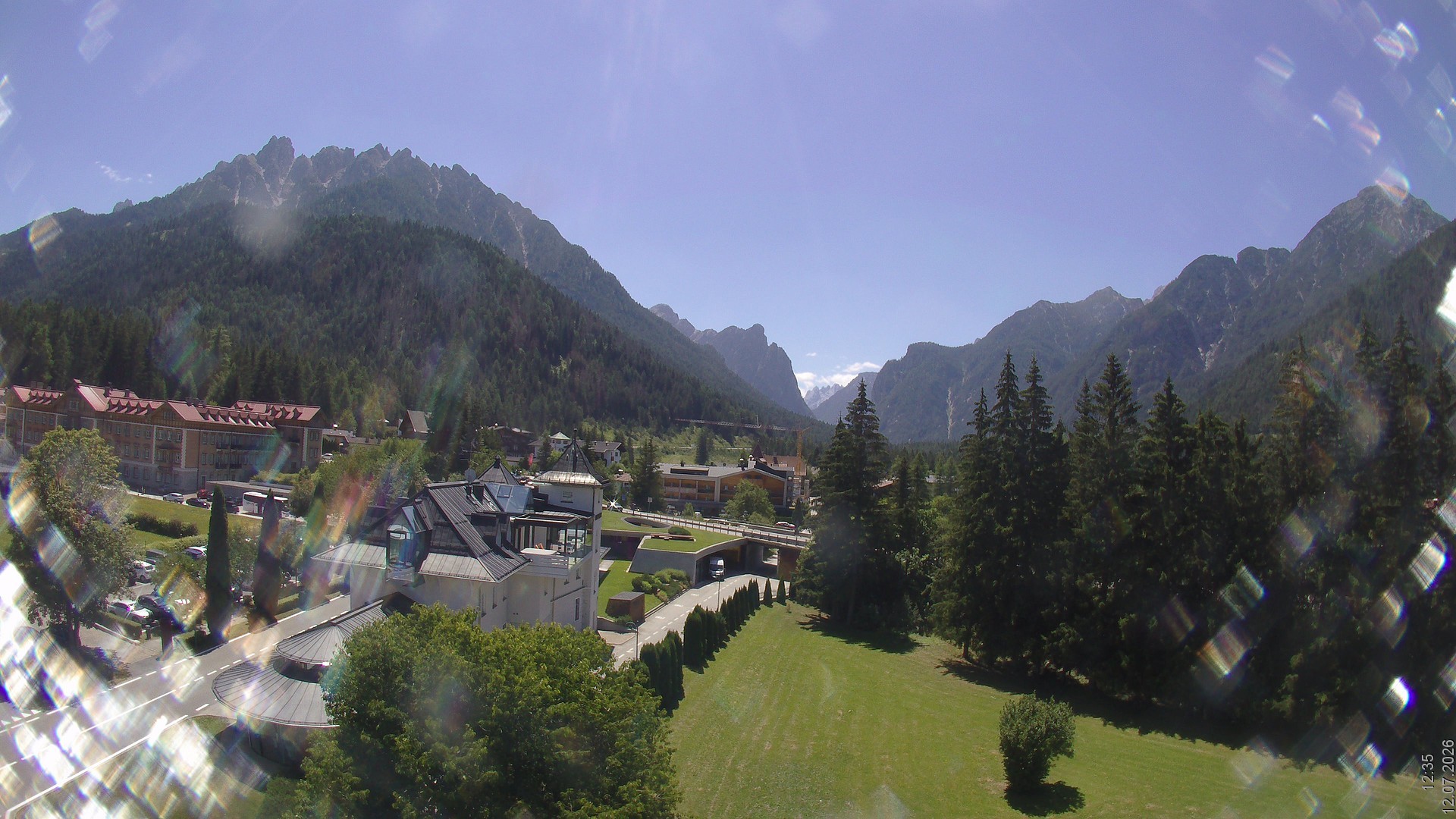 Archived image Webcam Apparthotel Germania - Höhlenstein Valley