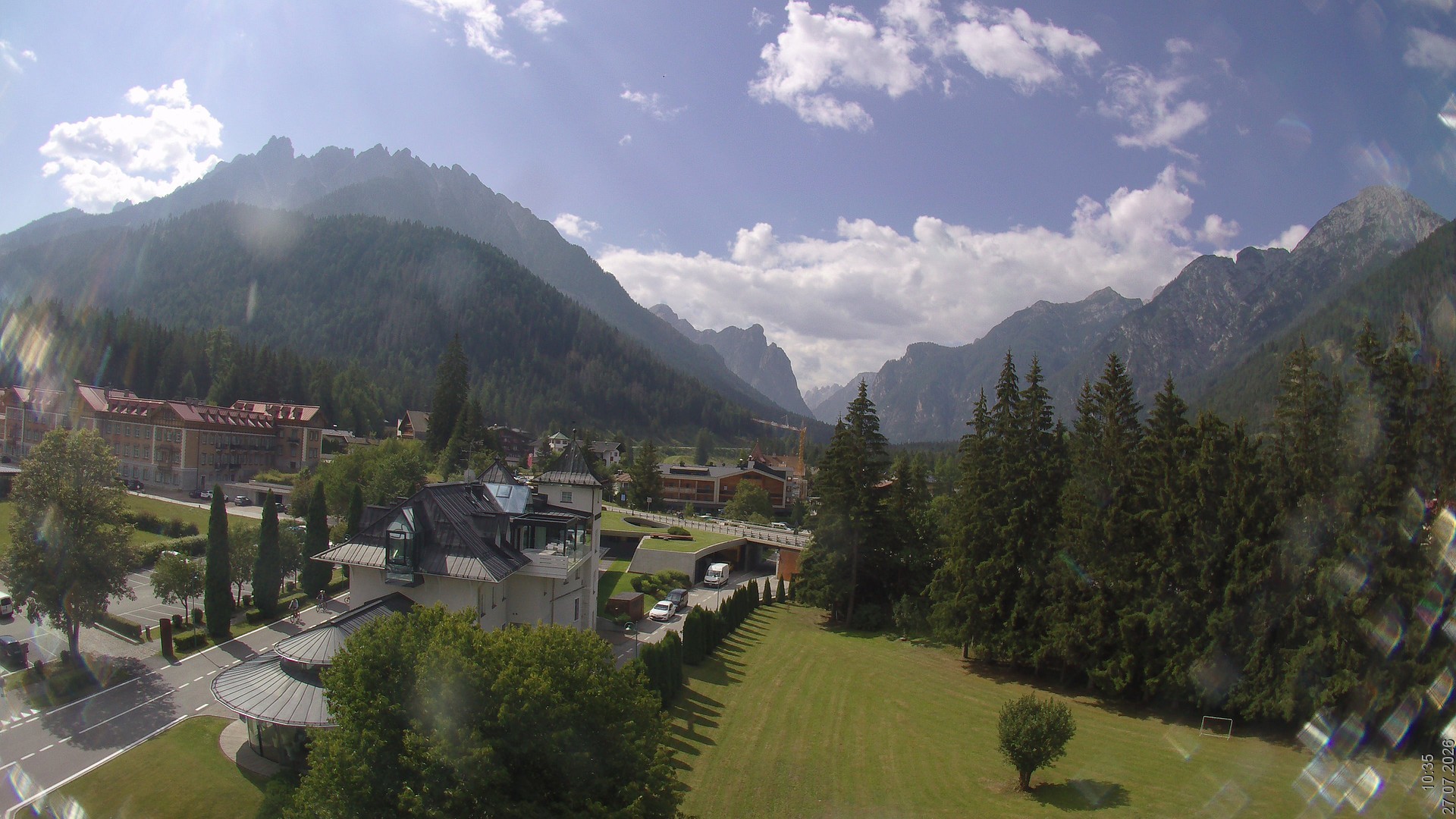 Archived image Webcam Apparthotel Germania - Höhlenstein Valley