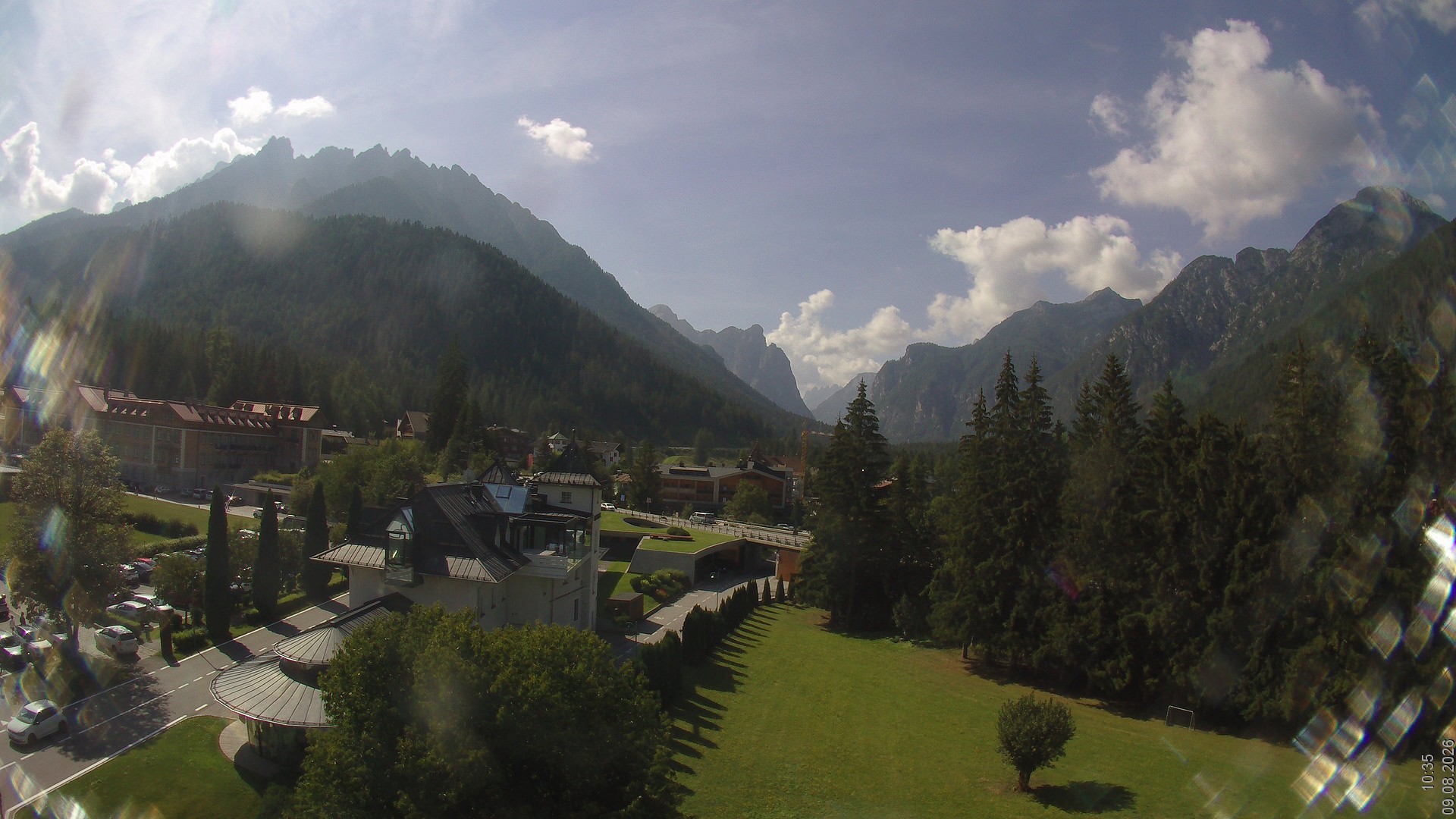 Archived image Webcam Apparthotel Germania - Höhlenstein Valley
