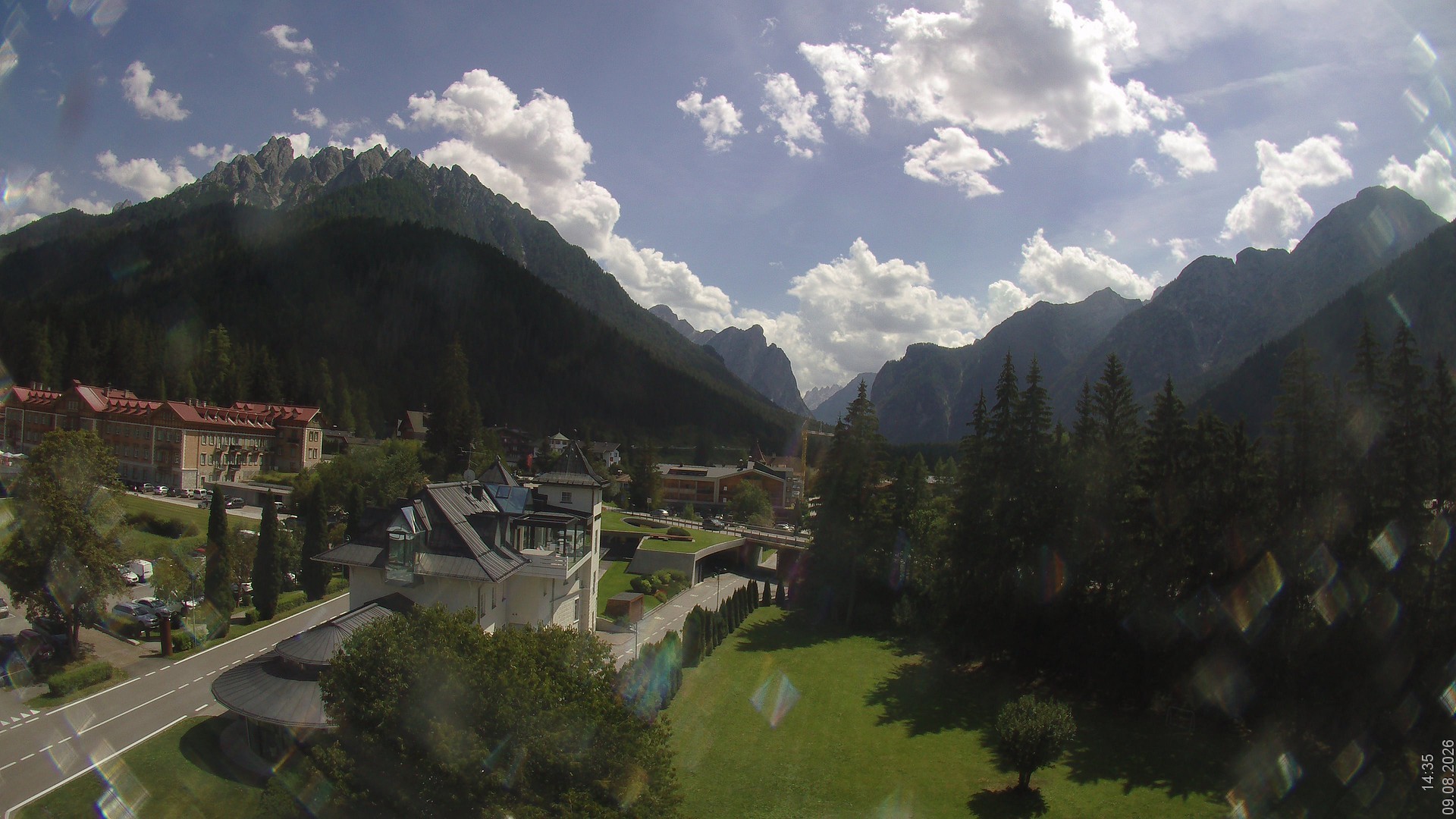 Archived image Webcam Apparthotel Germania - Höhlenstein Valley