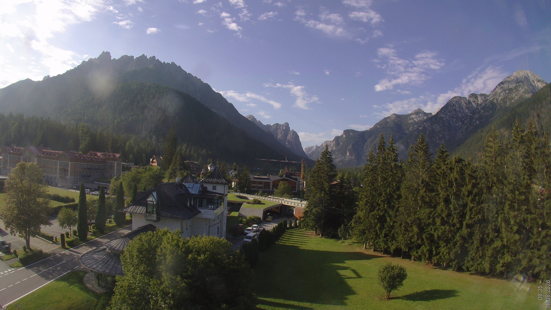 Archived image Webcam Apparthotel Germania - Höhlenstein Valley