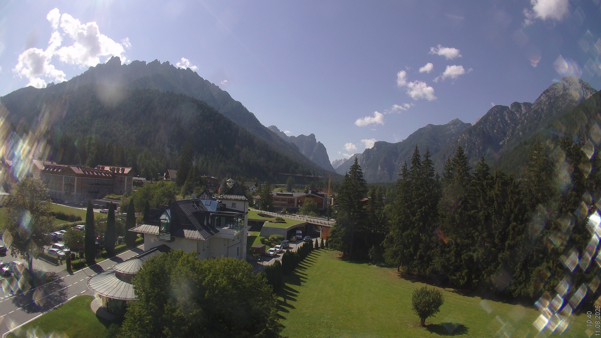 Archived image Webcam Apparthotel Germania - Höhlenstein Valley