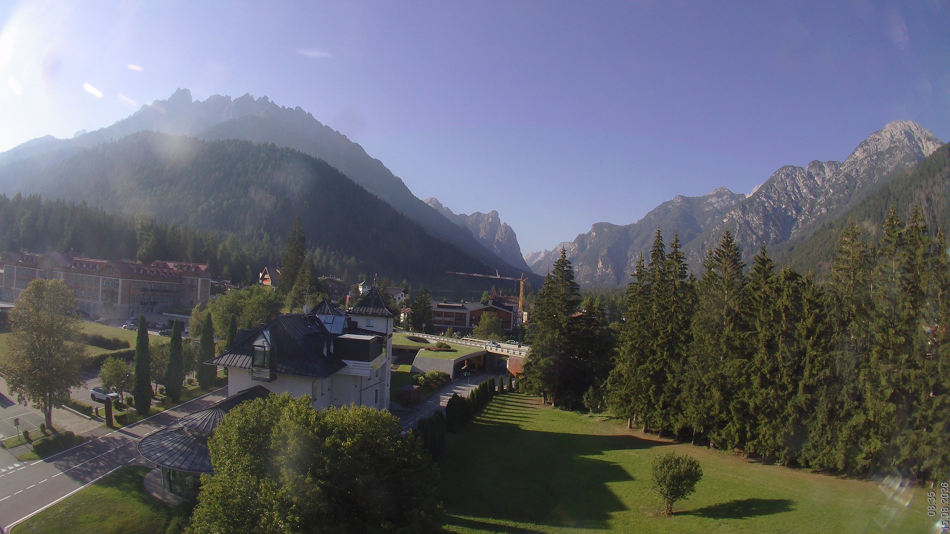 Archiv Foto Webcam Apparthotel Germania – Blick auf das Höhlensteintal