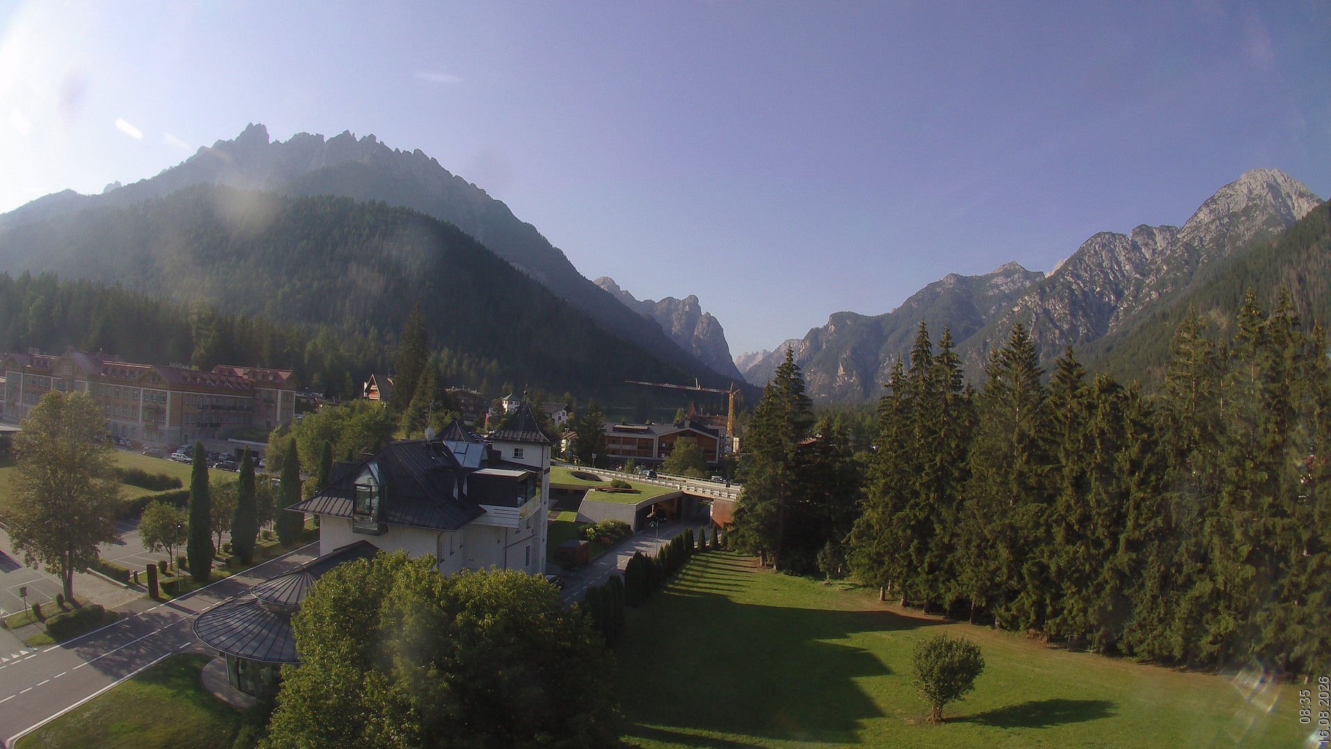 Archiv Foto Webcam Apparthotel Germania – Blick auf das Höhlensteintal