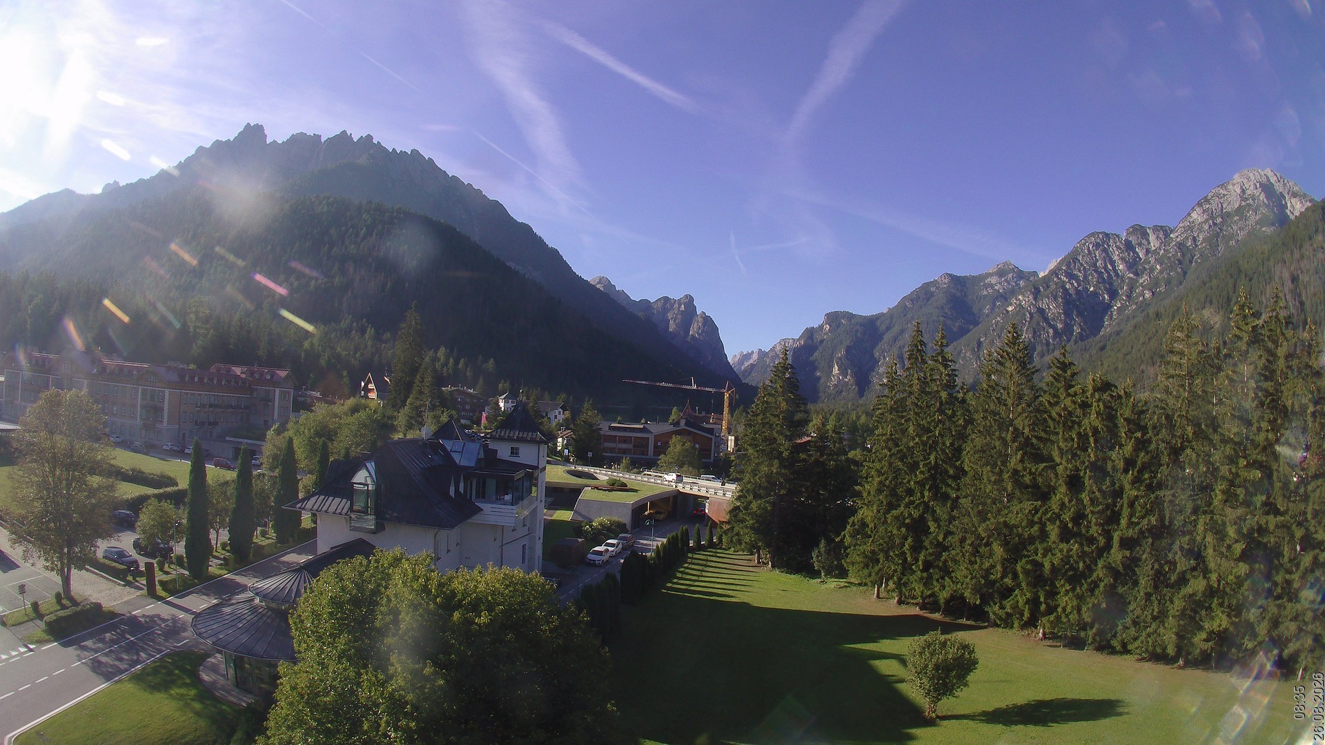 Archiv Foto Webcam Apparthotel Germania – Blick auf das Höhlensteintal