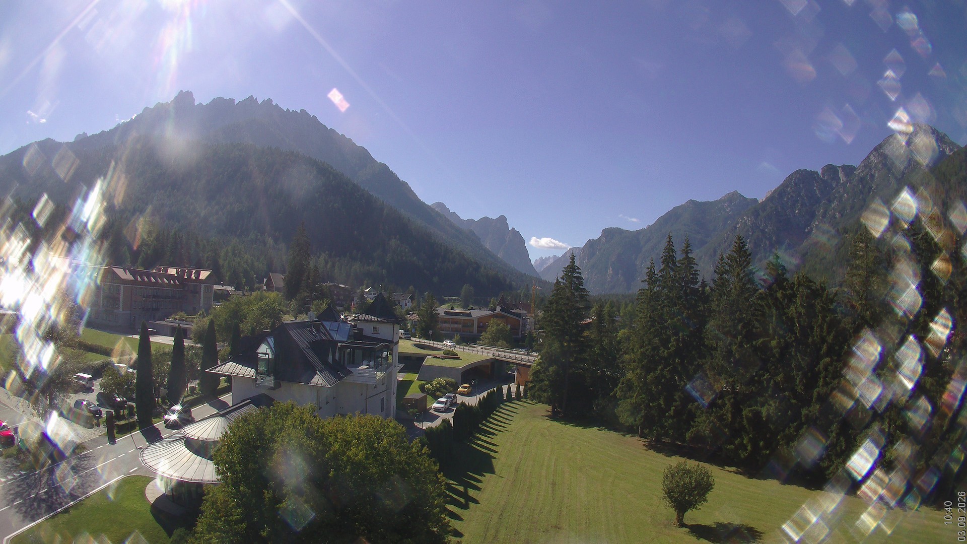 Archived image Webcam Apparthotel Germania - Höhlenstein Valley