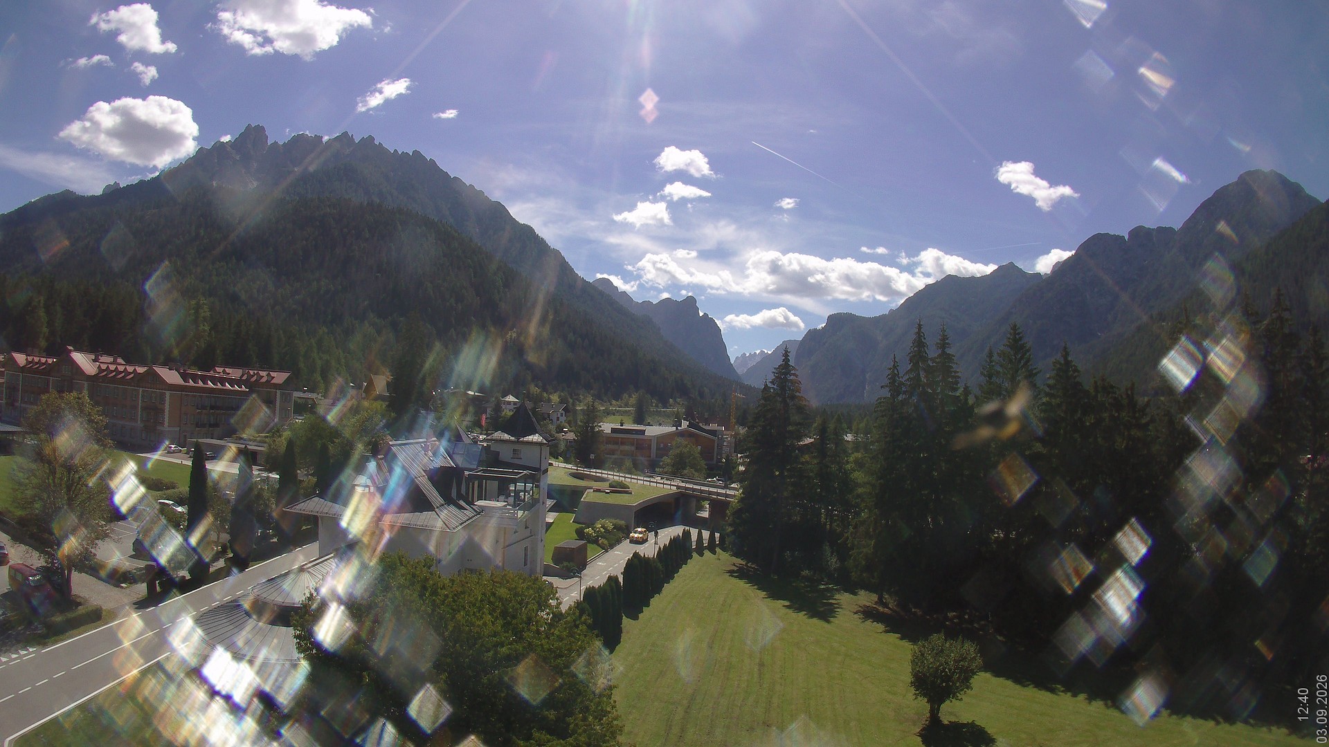 Archived image Webcam Apparthotel Germania - Höhlenstein Valley