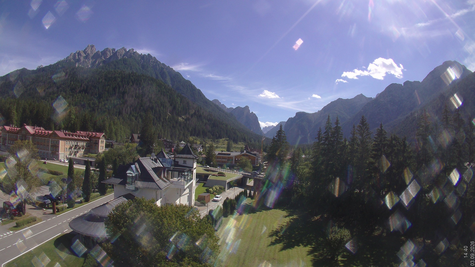 Archived image Webcam Apparthotel Germania - Höhlenstein Valley