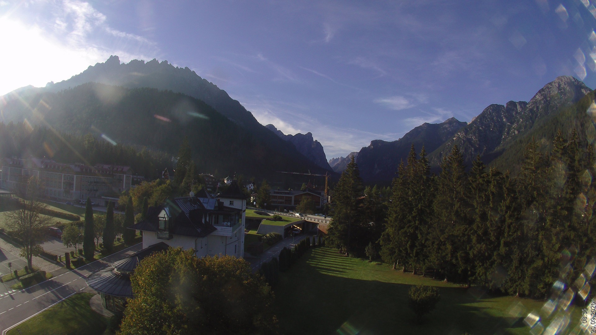 Archiv Foto Webcam Apparthotel Germania – Blick auf das Höhlensteintal