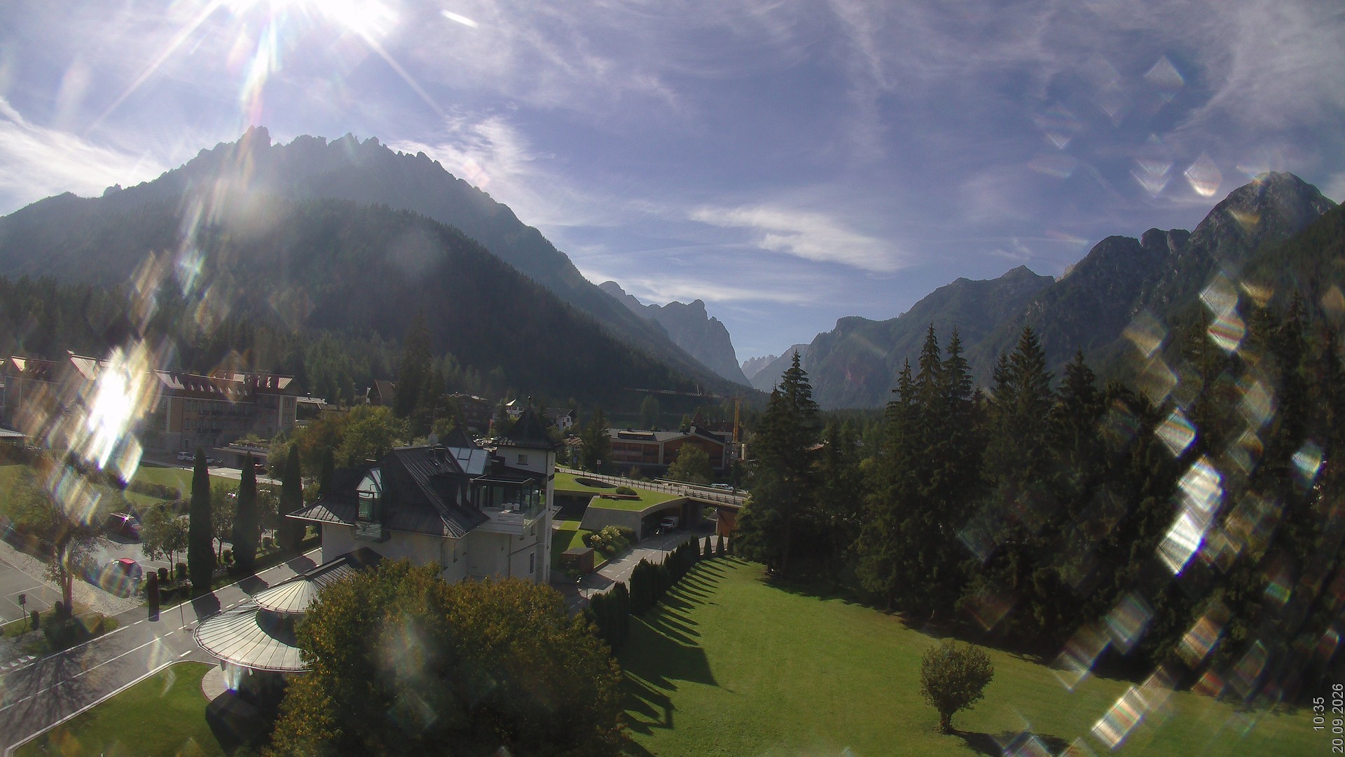 Archiv Foto Webcam Apparthotel Germania – Blick auf das Höhlensteintal