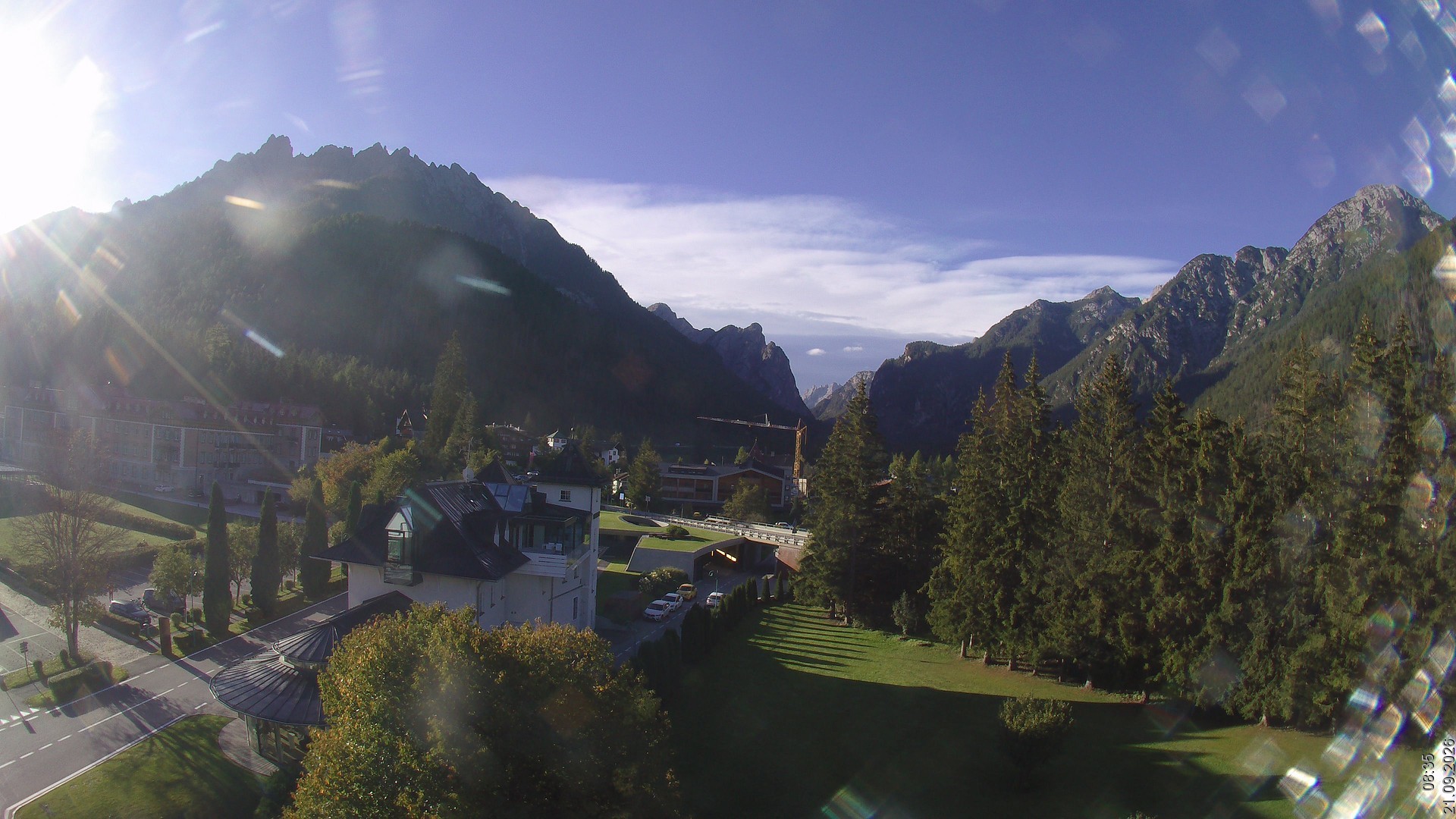 Archiv Foto Webcam Apparthotel Germania – Blick auf das Höhlensteintal