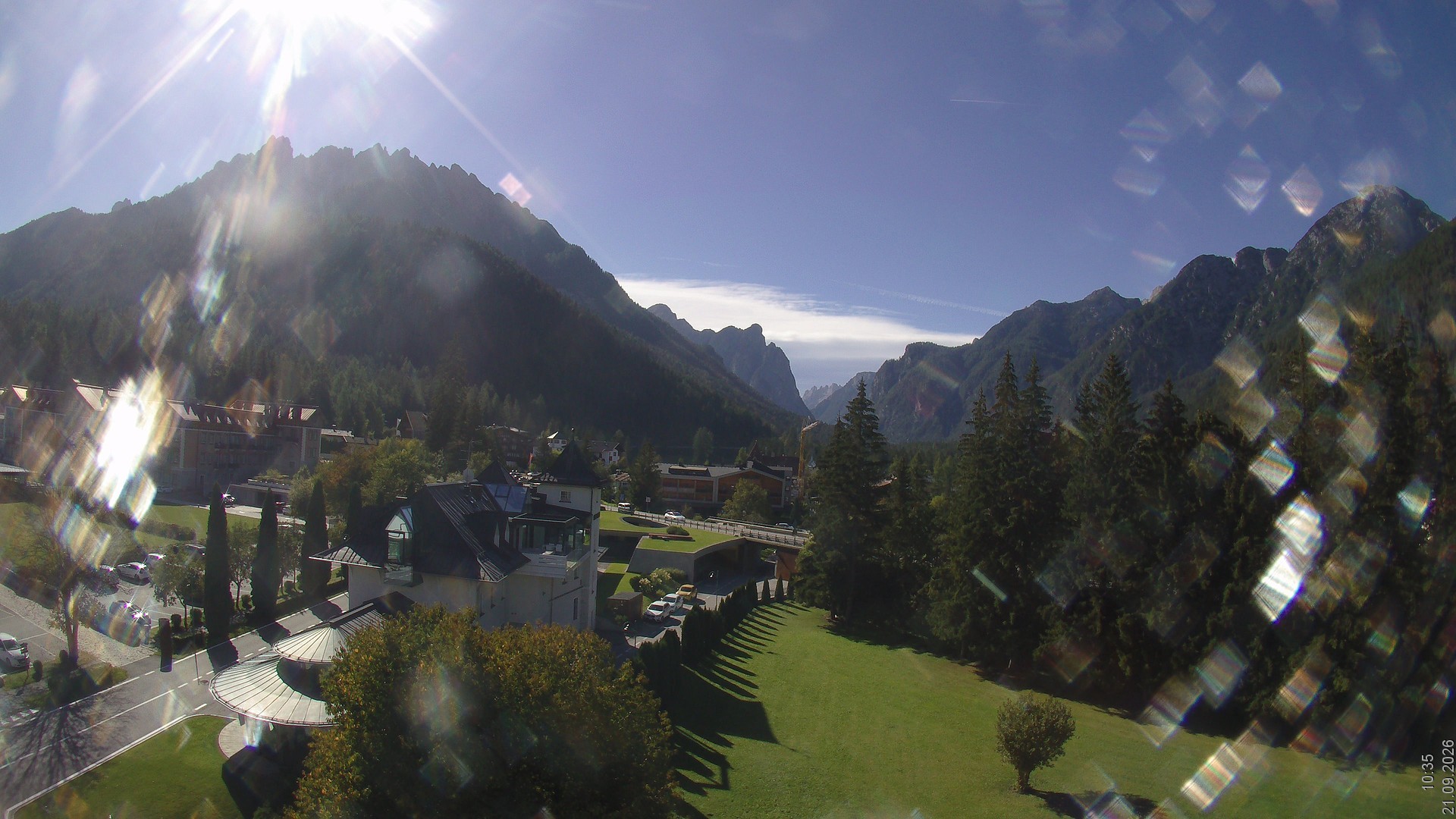 Archiv Foto Webcam Apparthotel Germania – Blick auf das Höhlensteintal