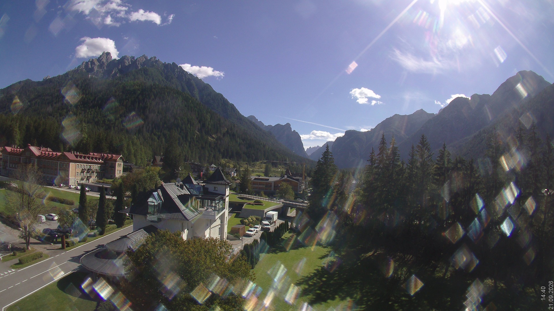 Archiv Foto Webcam Apparthotel Germania – Blick auf das Höhlensteintal