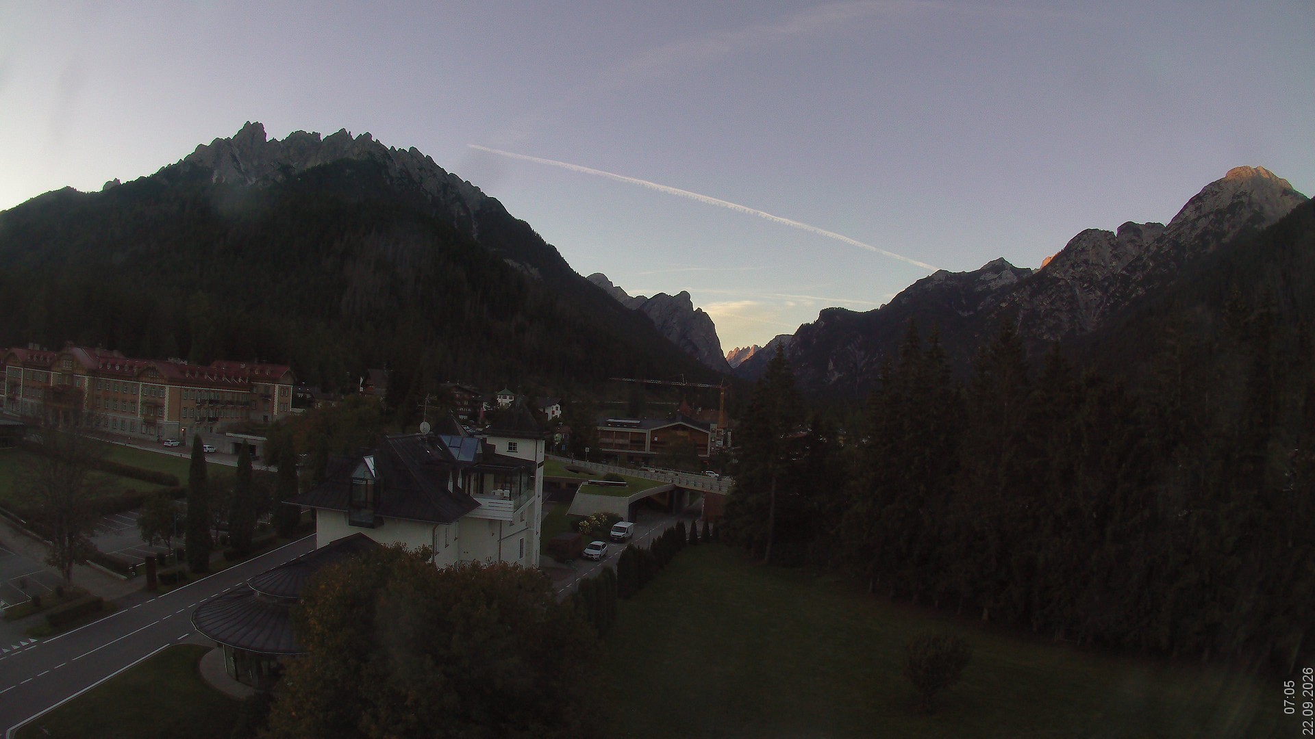 Archived image Webcam Apparthotel Germania - Höhlenstein Valley