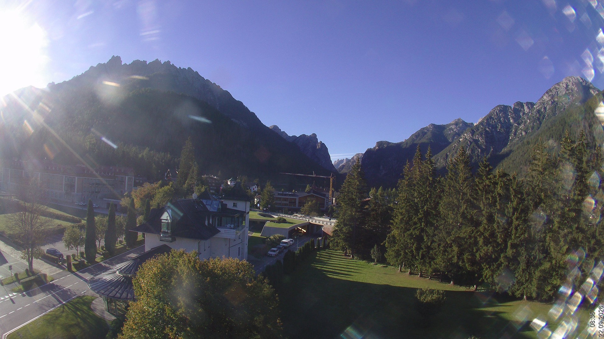 Archived image Webcam Apparthotel Germania - Höhlenstein Valley