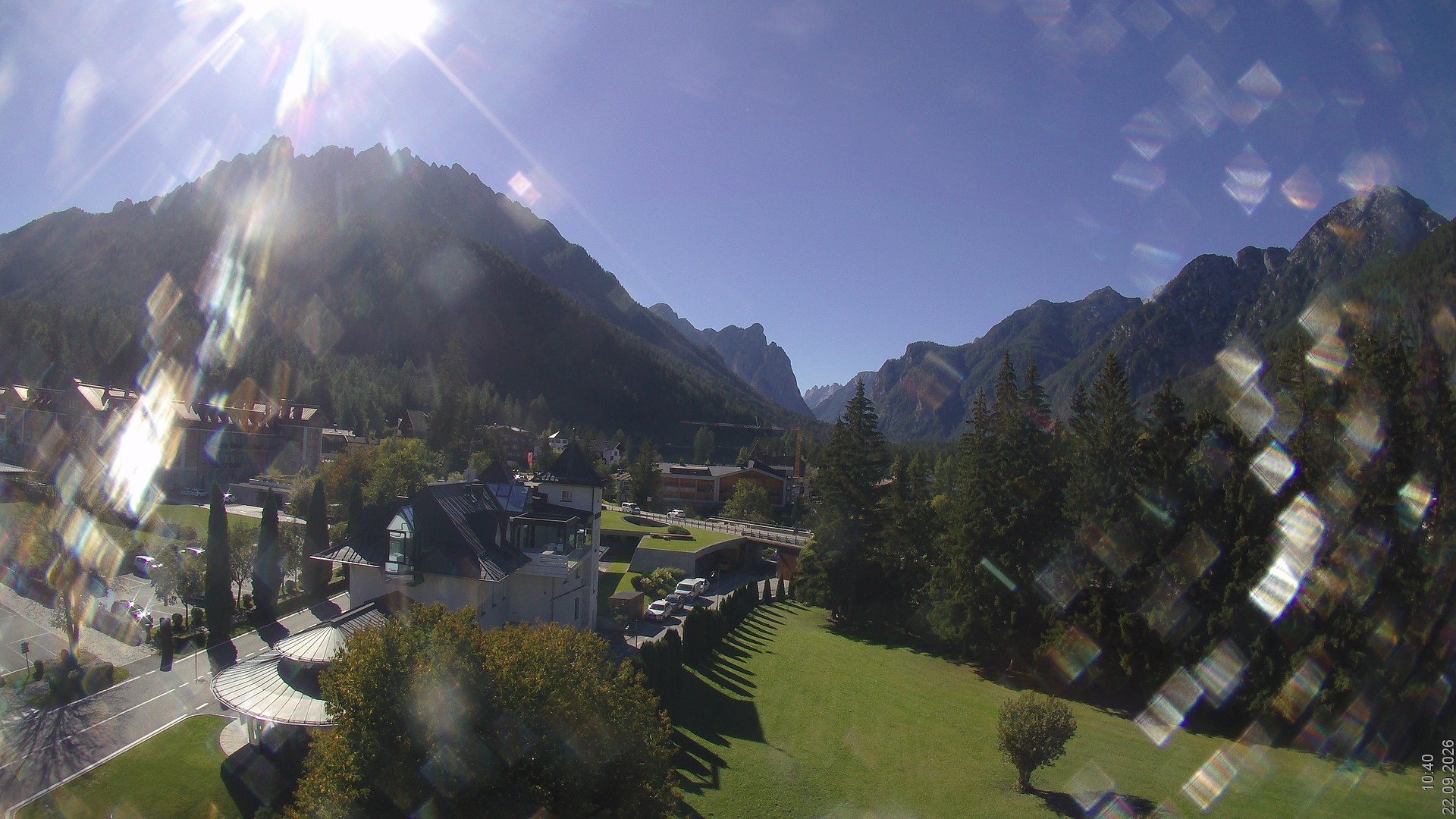 Archived image Webcam Apparthotel Germania - Höhlenstein Valley