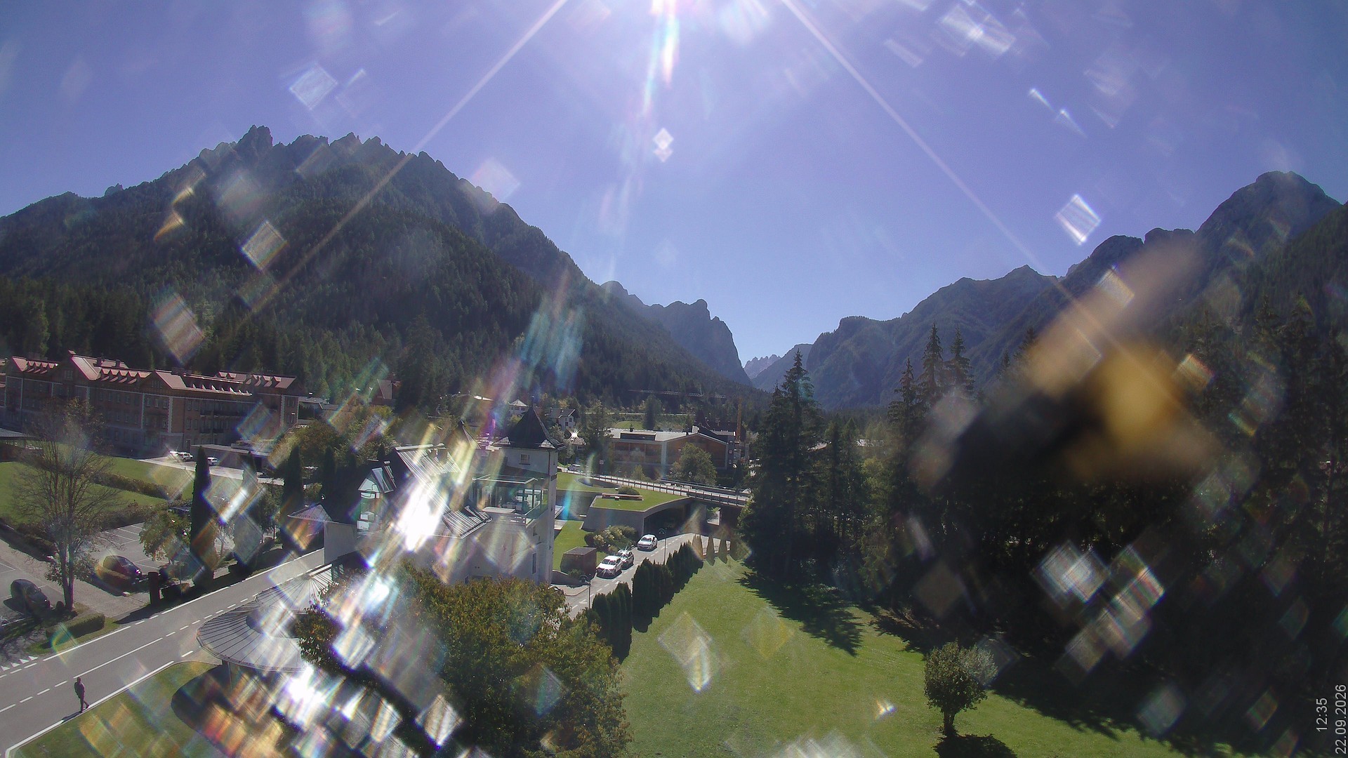 Archived image Webcam Apparthotel Germania - Höhlenstein Valley