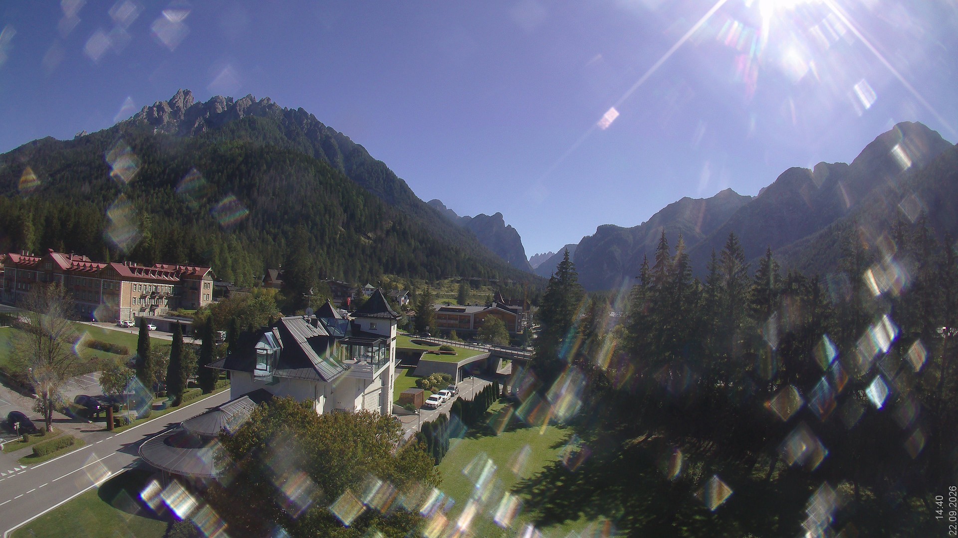 Archived image Webcam Apparthotel Germania - Höhlenstein Valley
