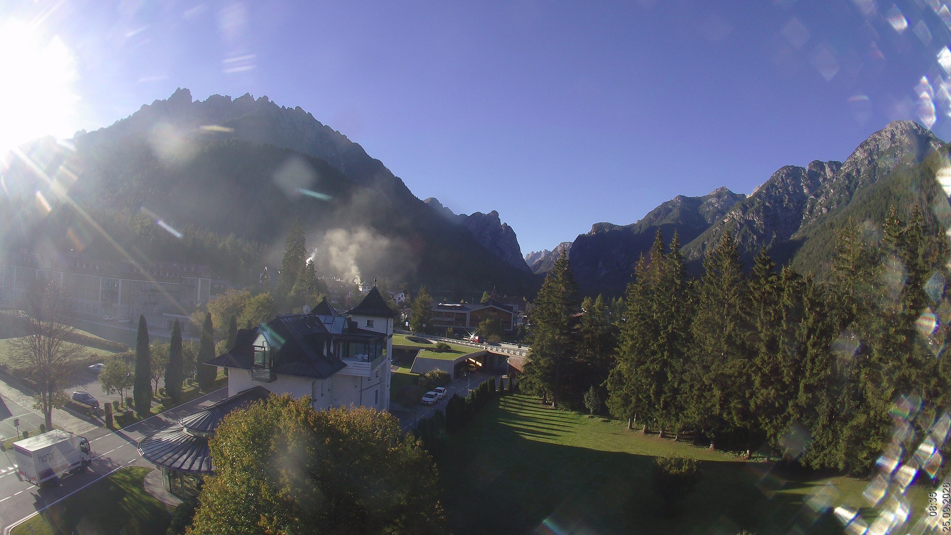 Archived image Webcam Apparthotel Germania - Höhlenstein Valley
